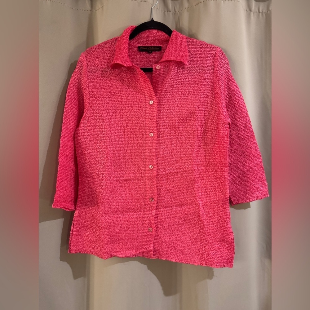 Women’s Pink Pleats Collections Blouse